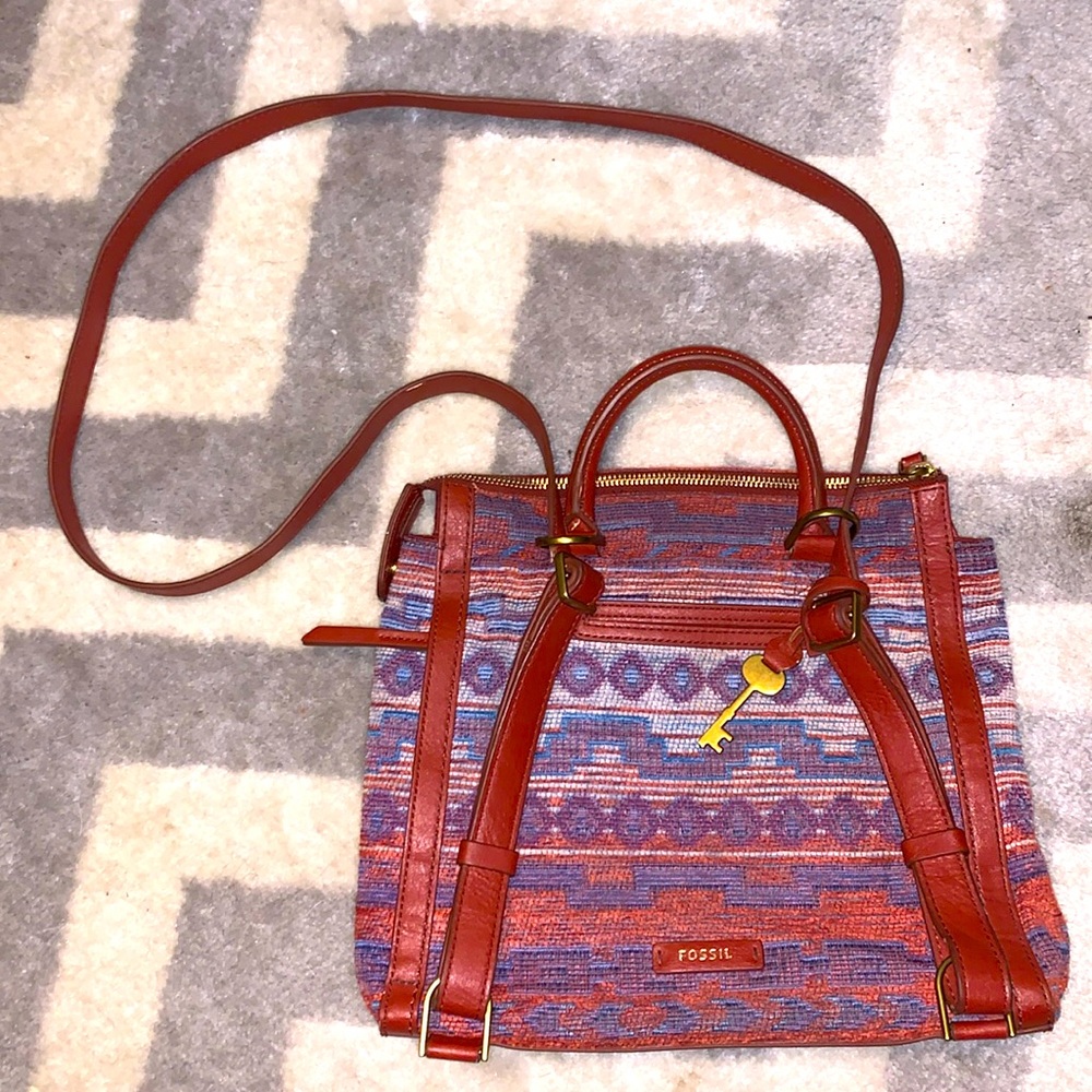 FOSSIL AZTEC MINI BACKPACK/CROSSBODY♥️♥️